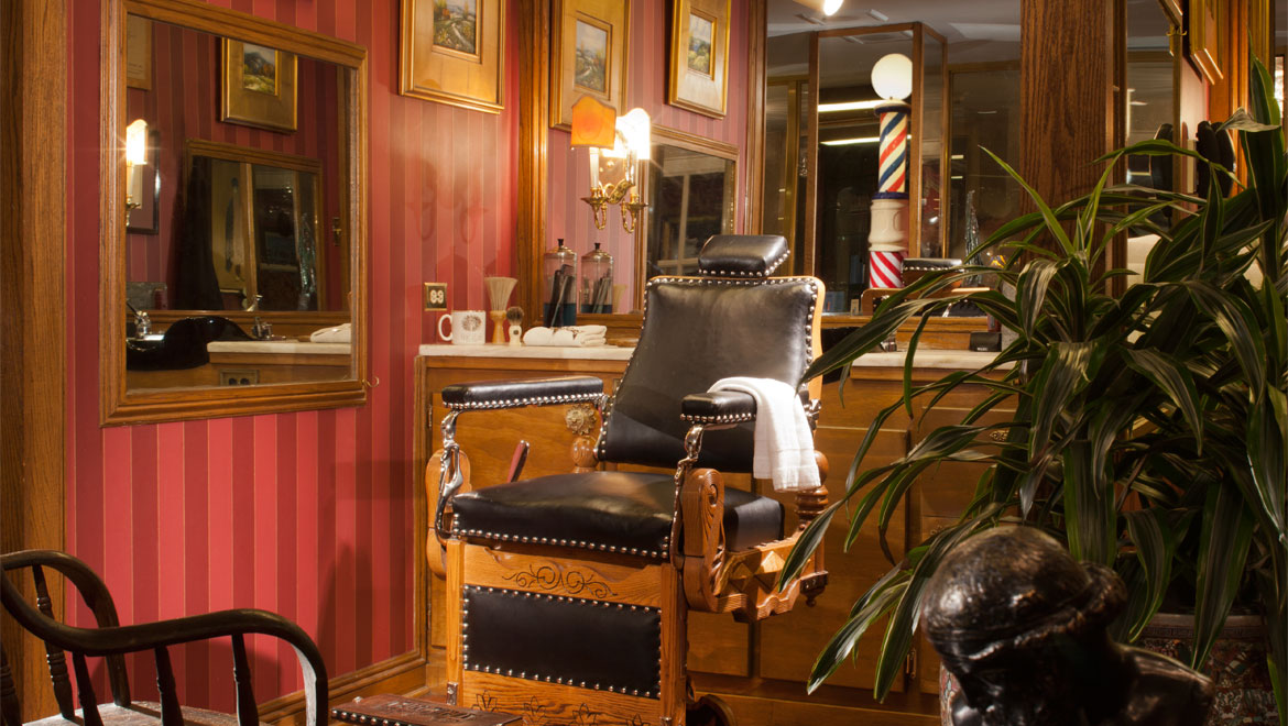 Barber shop at Royal Orleans 