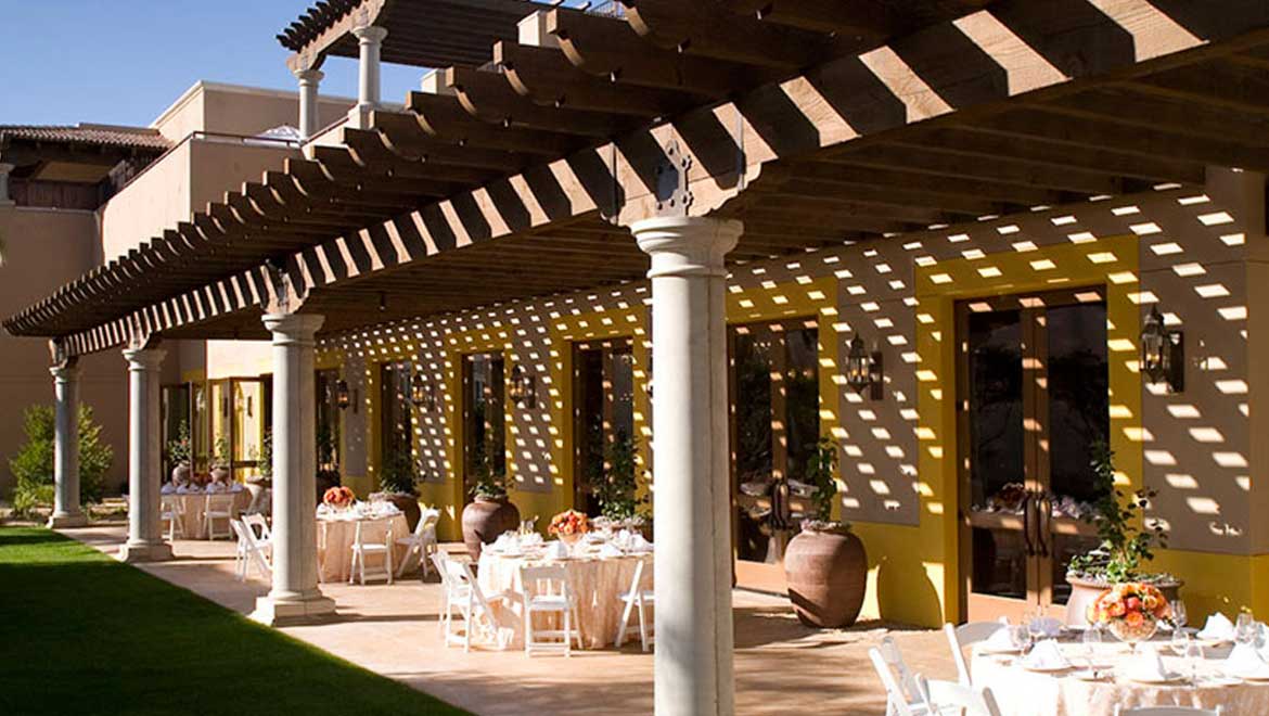 Event space outdoors on patio
