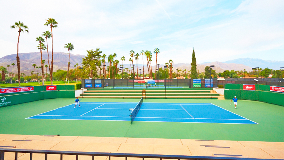 Tennis courts at Omni Rancho Las Palmas