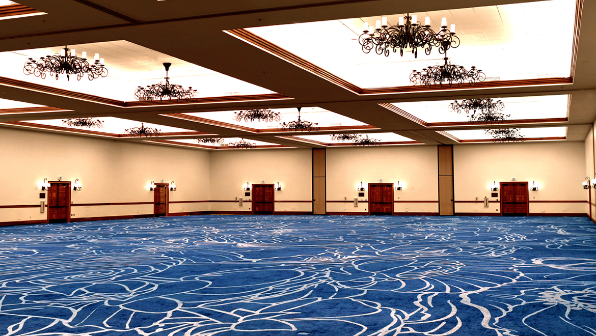 Empty ballroom meeting space