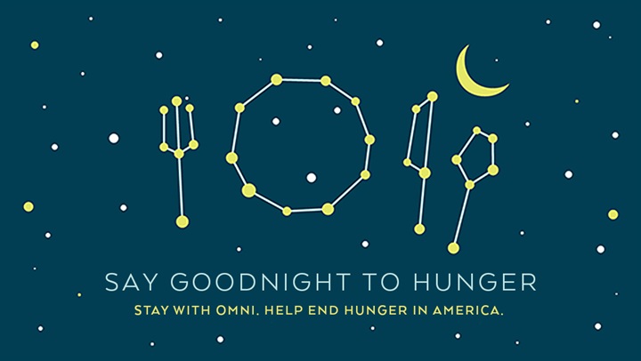 Say Goodnight to Hunger. Stay with Omni. Help End Hunger in America.