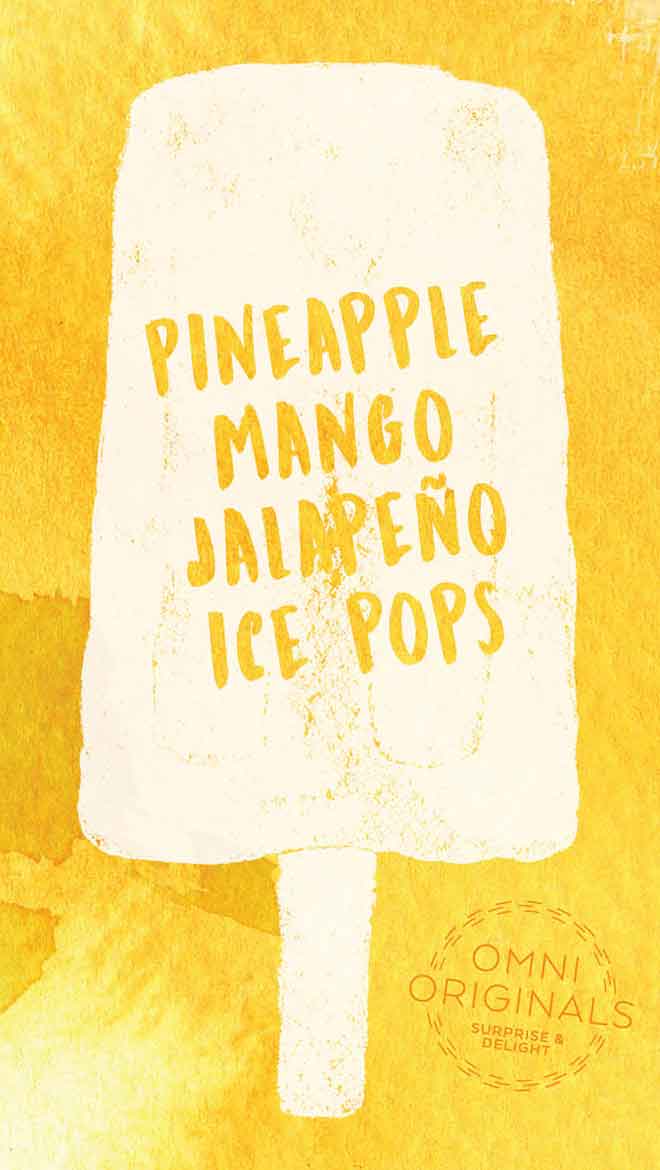 Pineapple Mango Jalapeno Ice Pop graphic