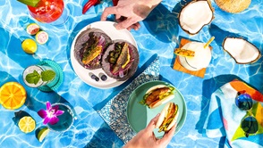 Dining on Pool - Summer of Water + Color