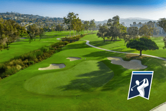 image of La Costa golf fairways and NCAA logo