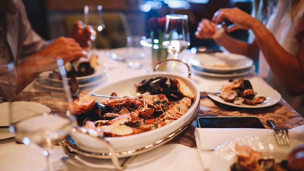 seafood plate