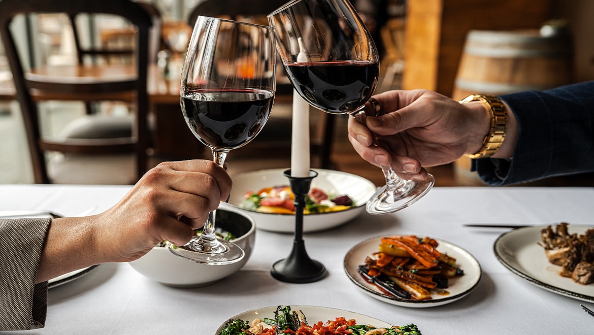 wine dinner cheers