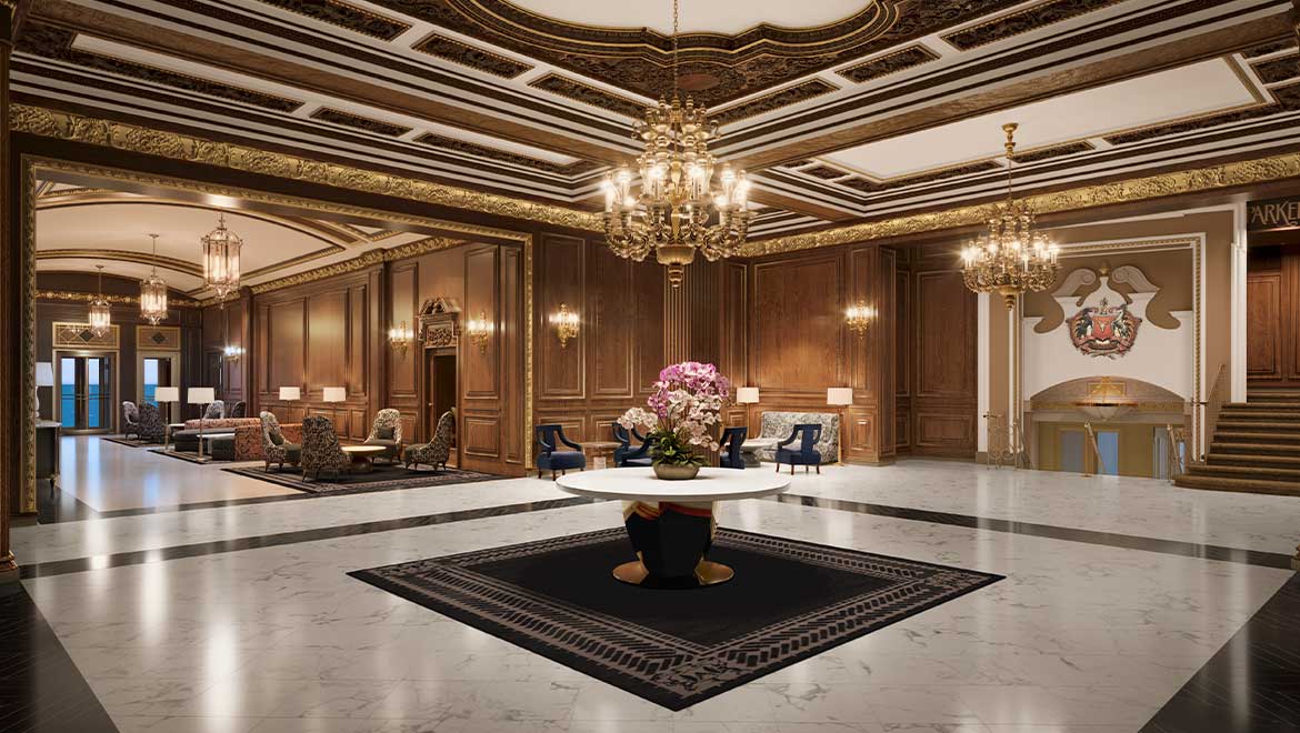 Hotel lobby