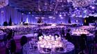 Wedding reception set up