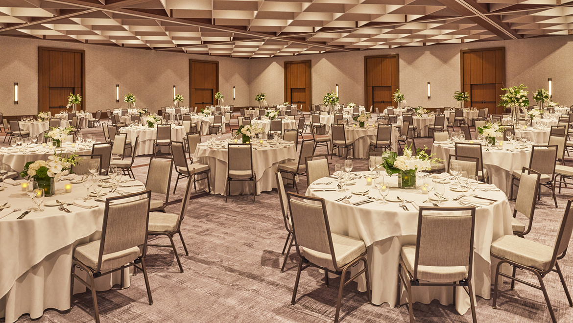 Momentum Ballroom offers 17,039 sq. ft. of function space   - Omni Boston Hotel at the Seaport