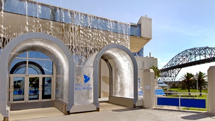 Texas State Aquarium entrance 