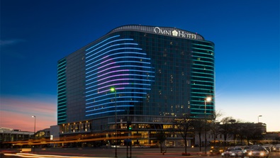 Omni Dallas Hotel at Night