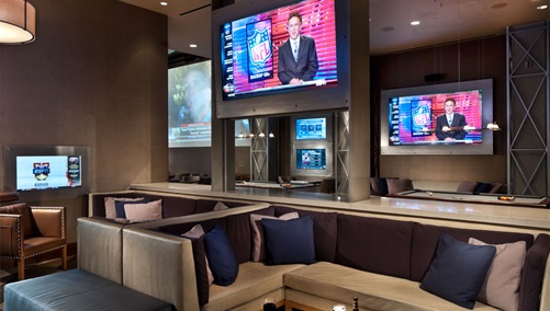 Lounge area at The Owner's Box