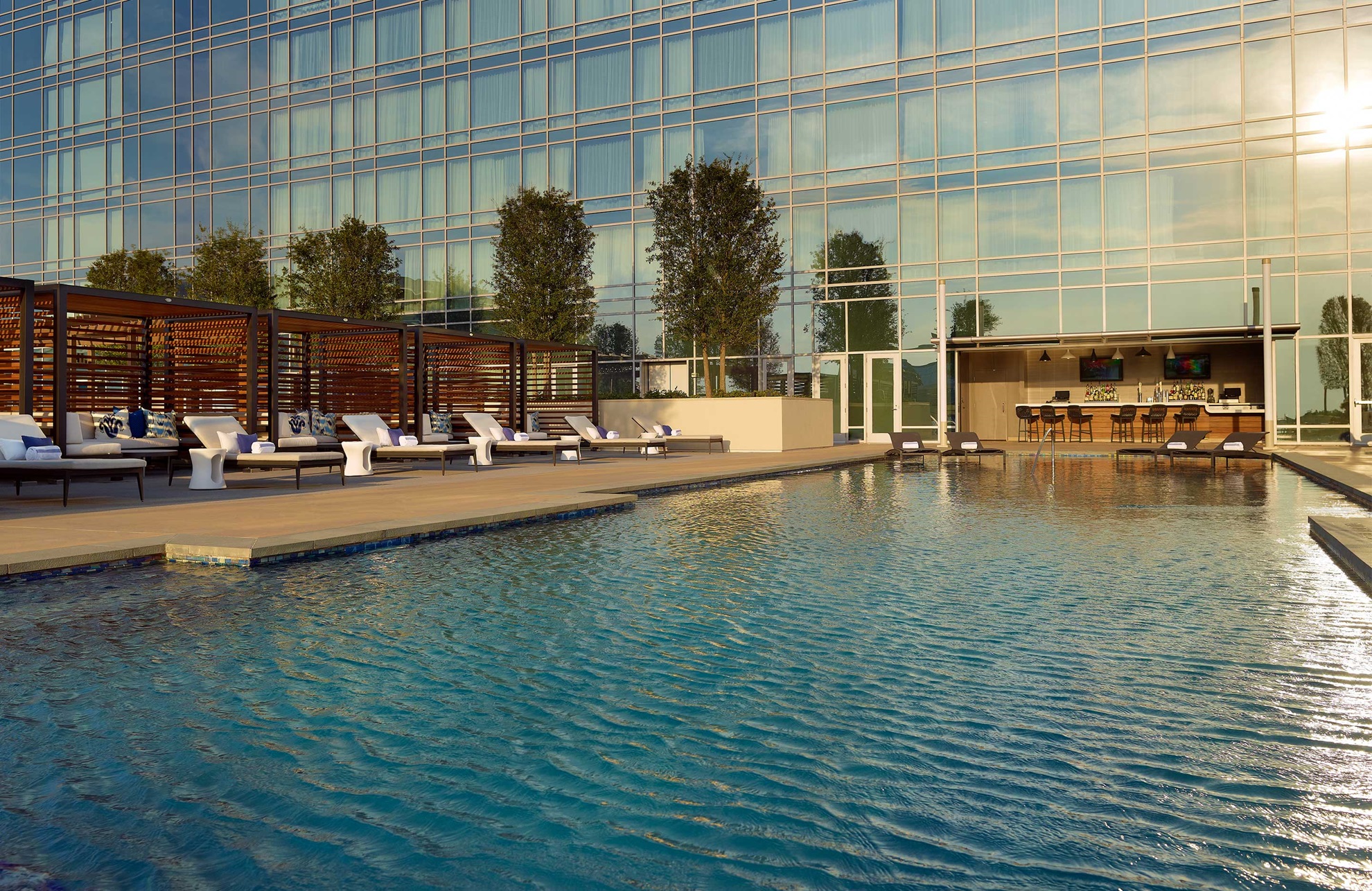 Outdoor pool at Omni Frisco Hotel at The Star