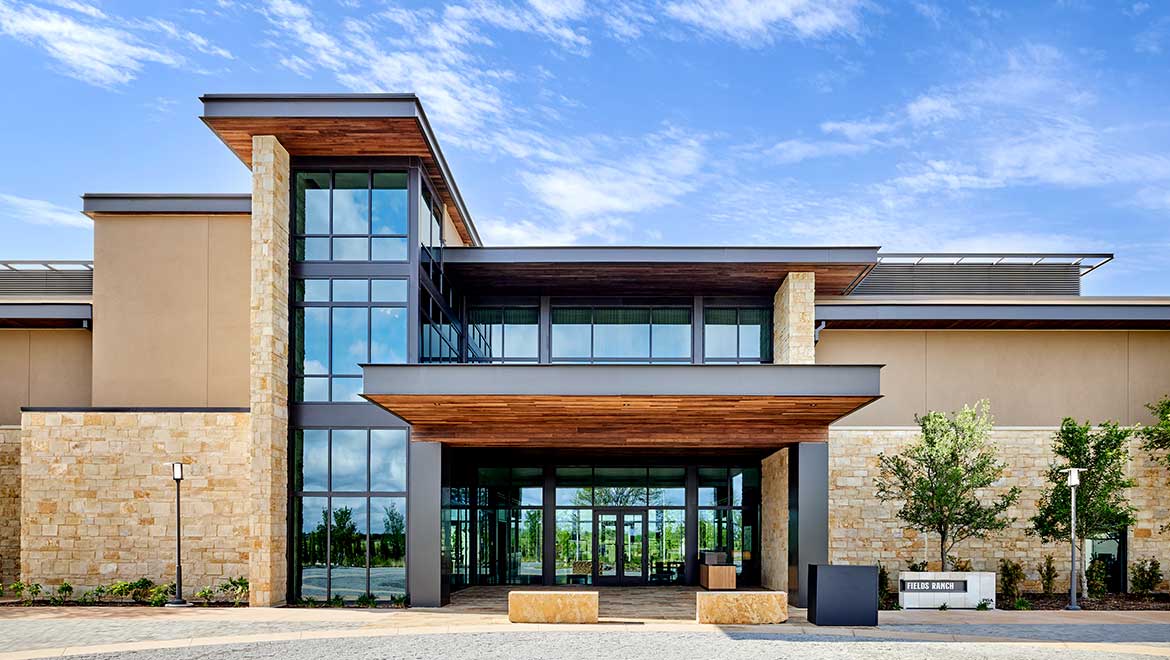 Fields Ranch Clubhouse exterior view
