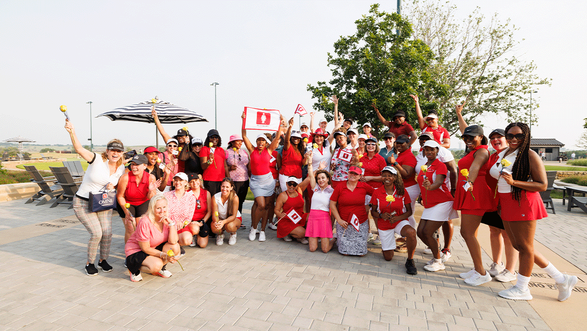 group of women golfers photo