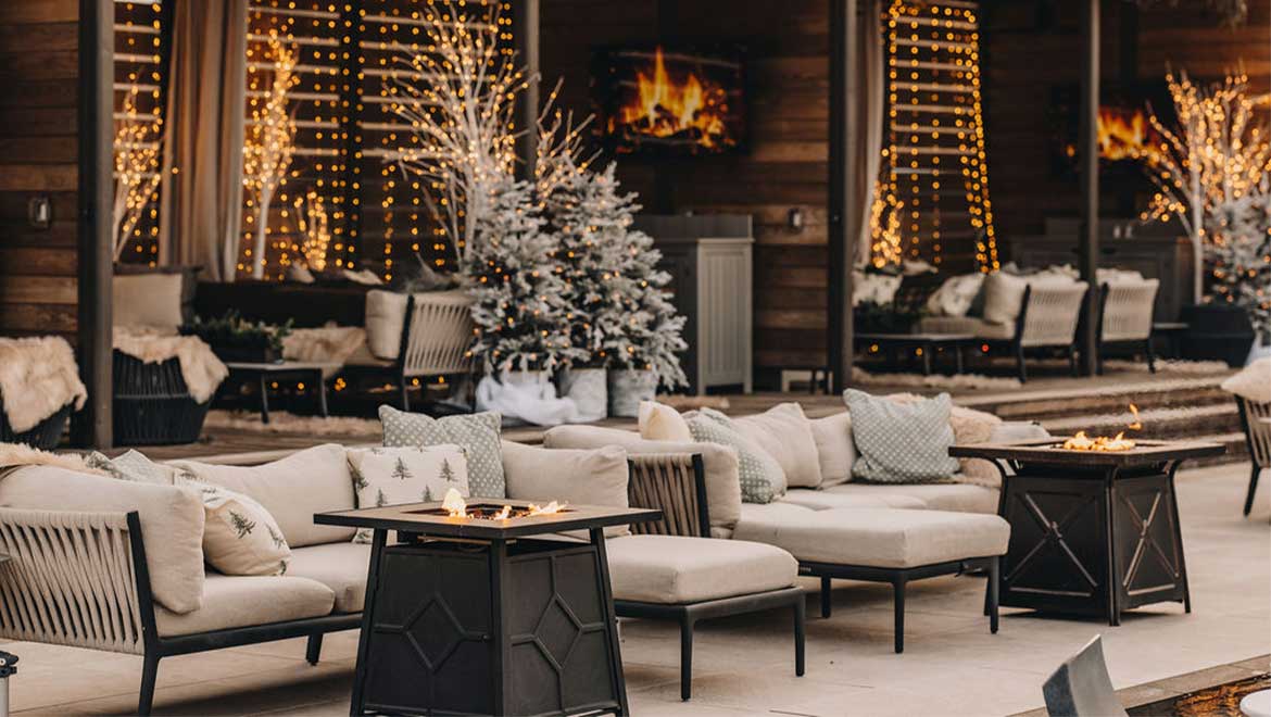 Outdoor cabanas