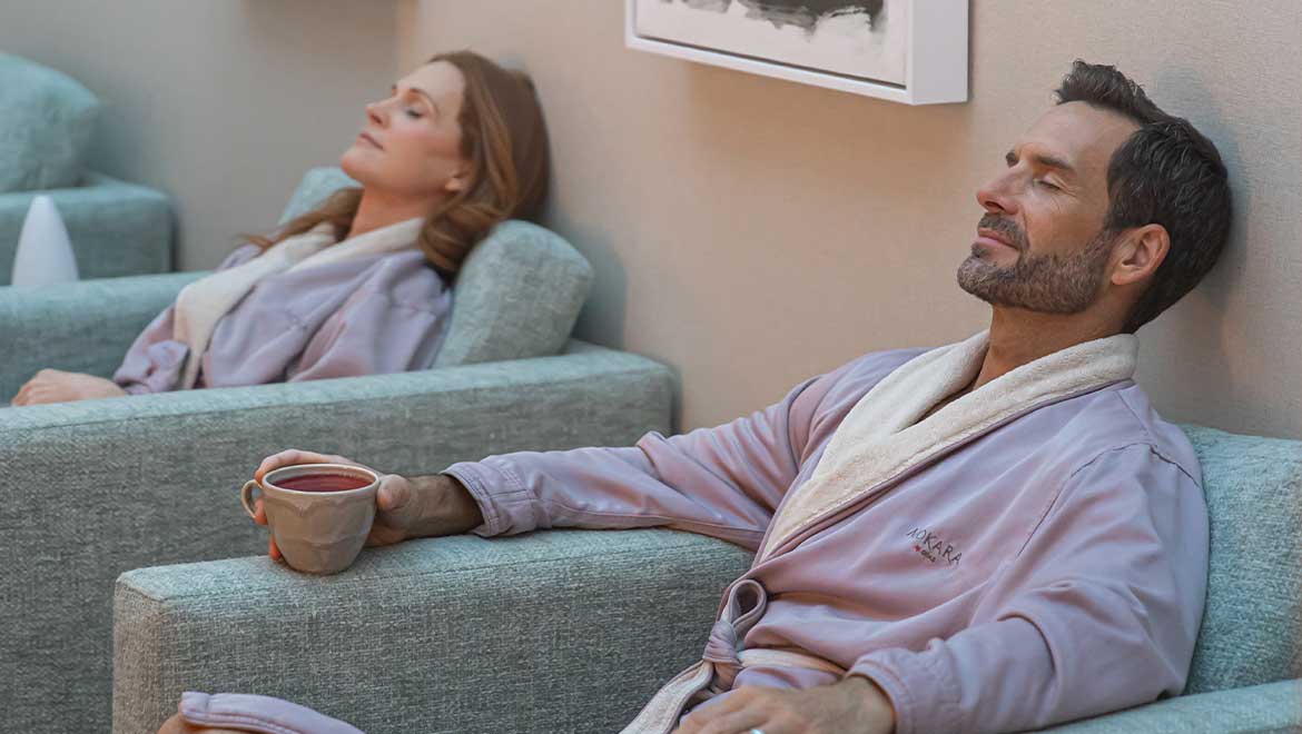 couple at the spa