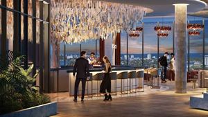 Rendering of the Sky Lounge Rendering of the Sky Lounge