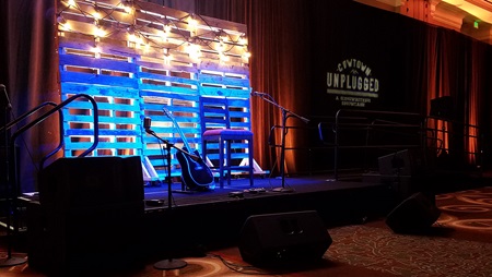 Stage at Cowtown Unplugged