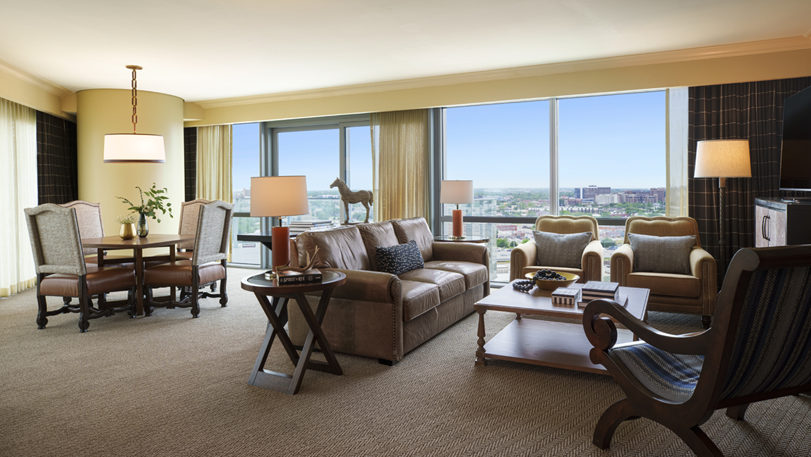 Rye Suite Living Room - Omni Fort Worth Hotel