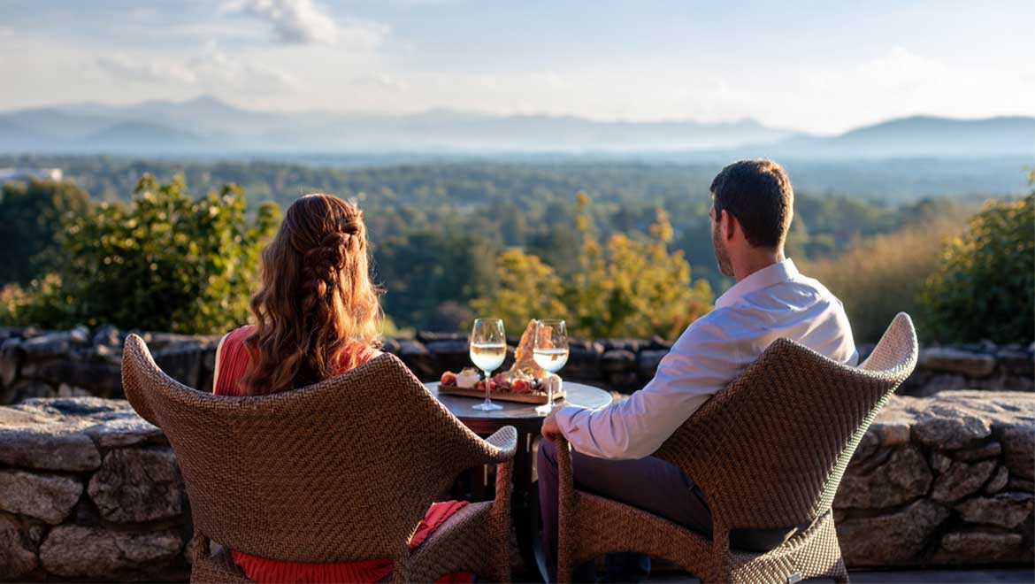 Sunset Cocktail Terrace -The Omni Grove Park Inn