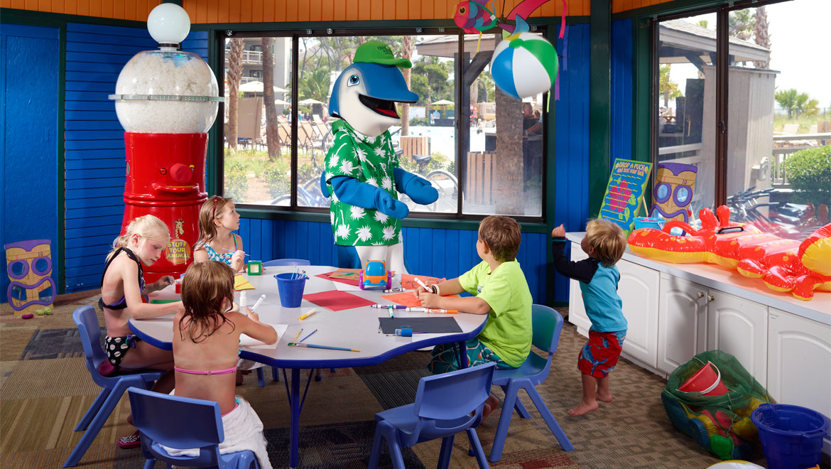 Kids Seaside Adventure Club with a visit from Duney the Dolphin