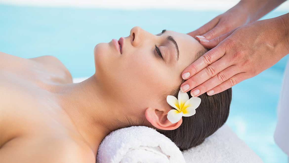 woman getting a massage