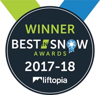 Winner Best in Snow Awards 2017-18 Liftopia