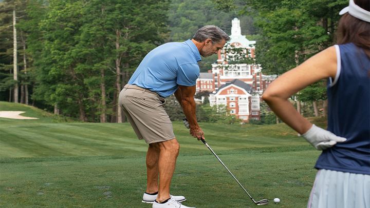 golfing