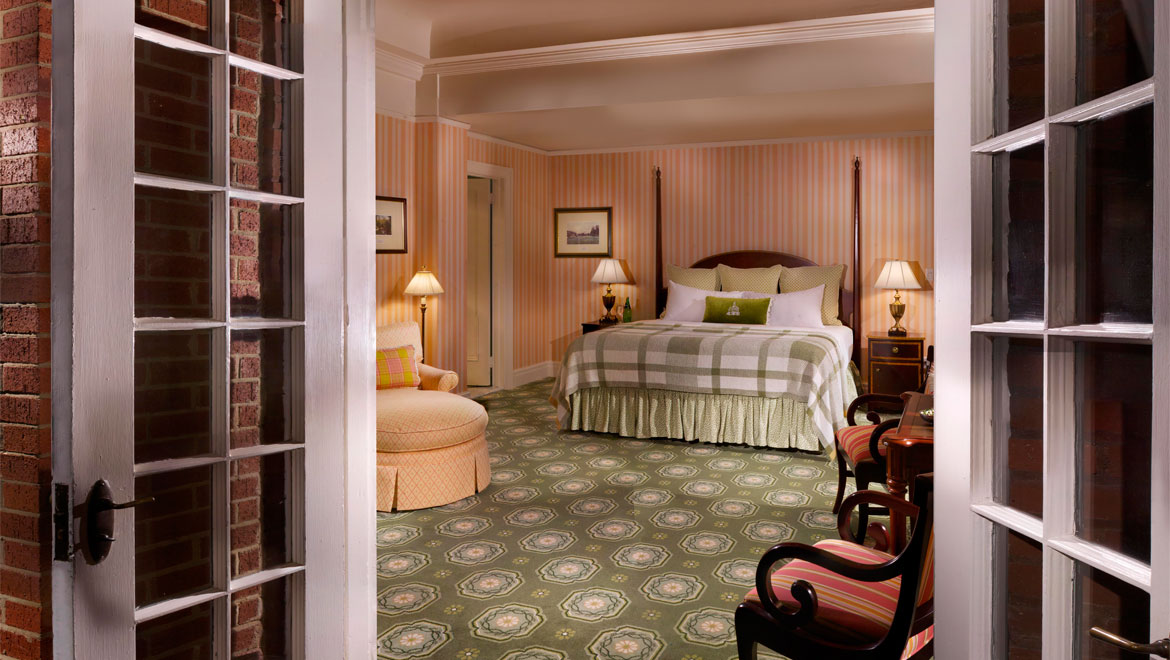 Virginia bedroom at Homestead Resort 