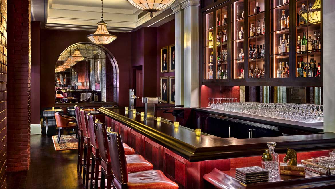 Lounge bar interior.