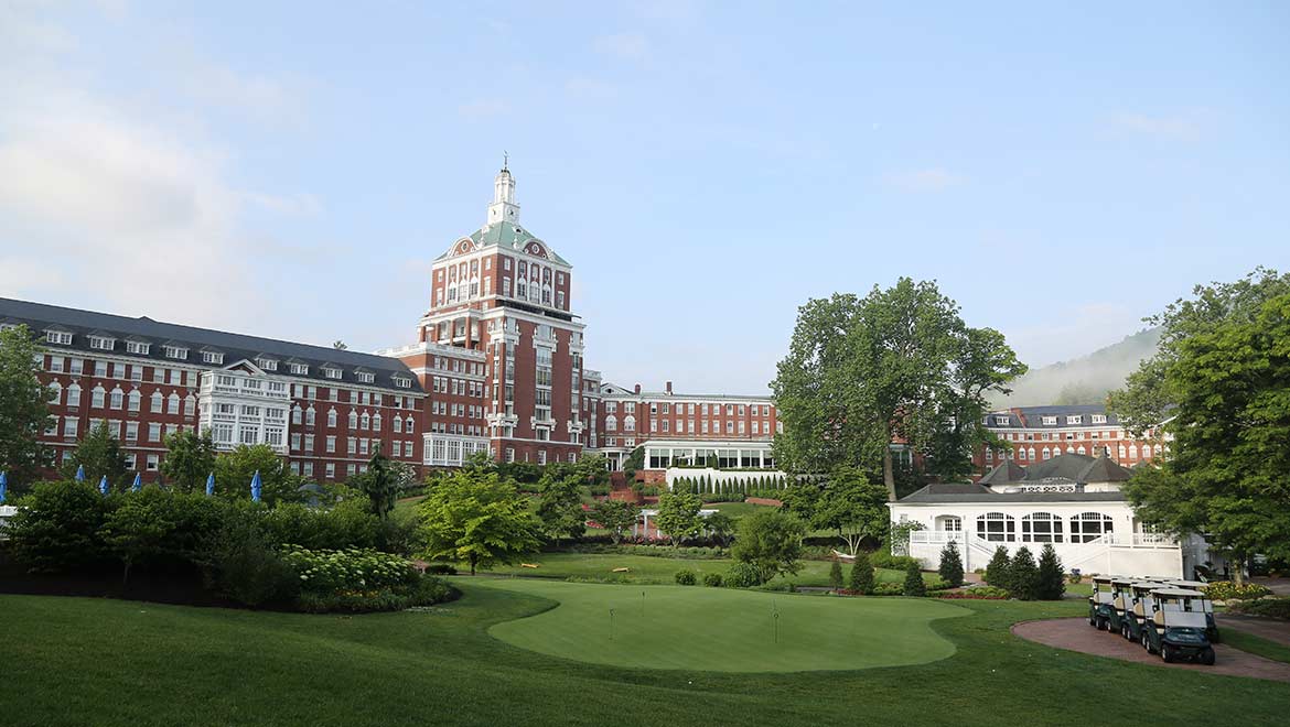 The Omni Homestead Resort edge of the Old Course