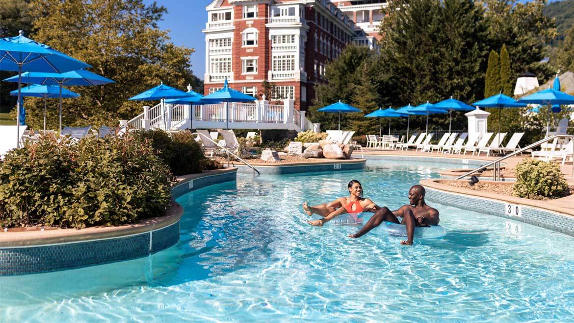 Couple in pool