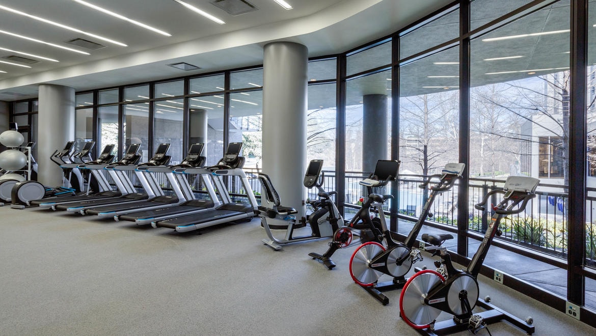 Fitness Center equipment.