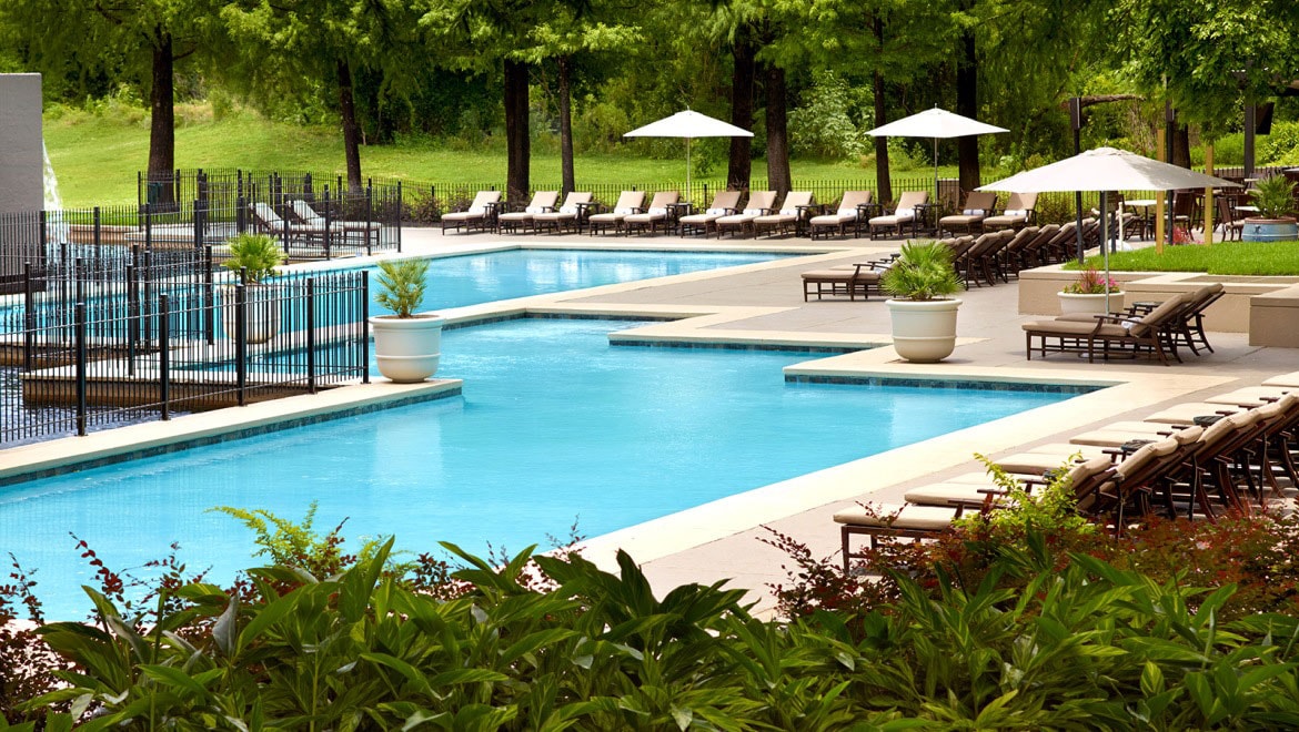 View of the outdoor pool.