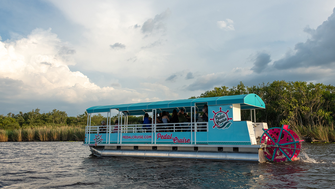 pedal boat cruise tour