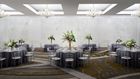Ballroom with a corner set-up of a wedding/social event