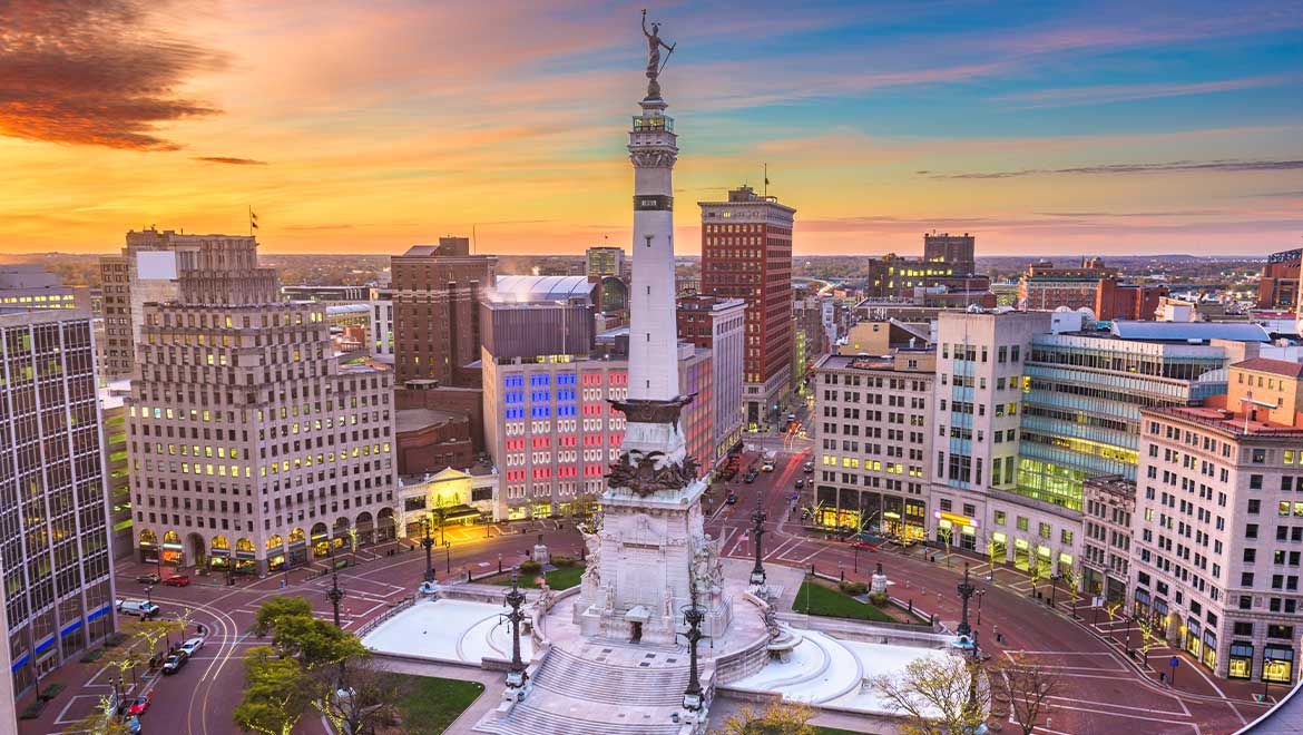 downtown Indianapolis