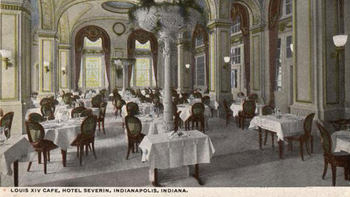 Historic Louis XIV Cafe at the Omni Severin
