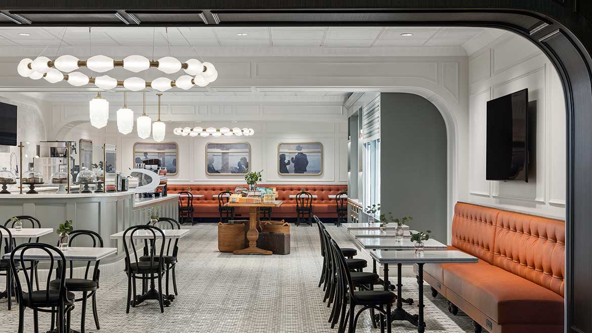 Hotel market and cafe