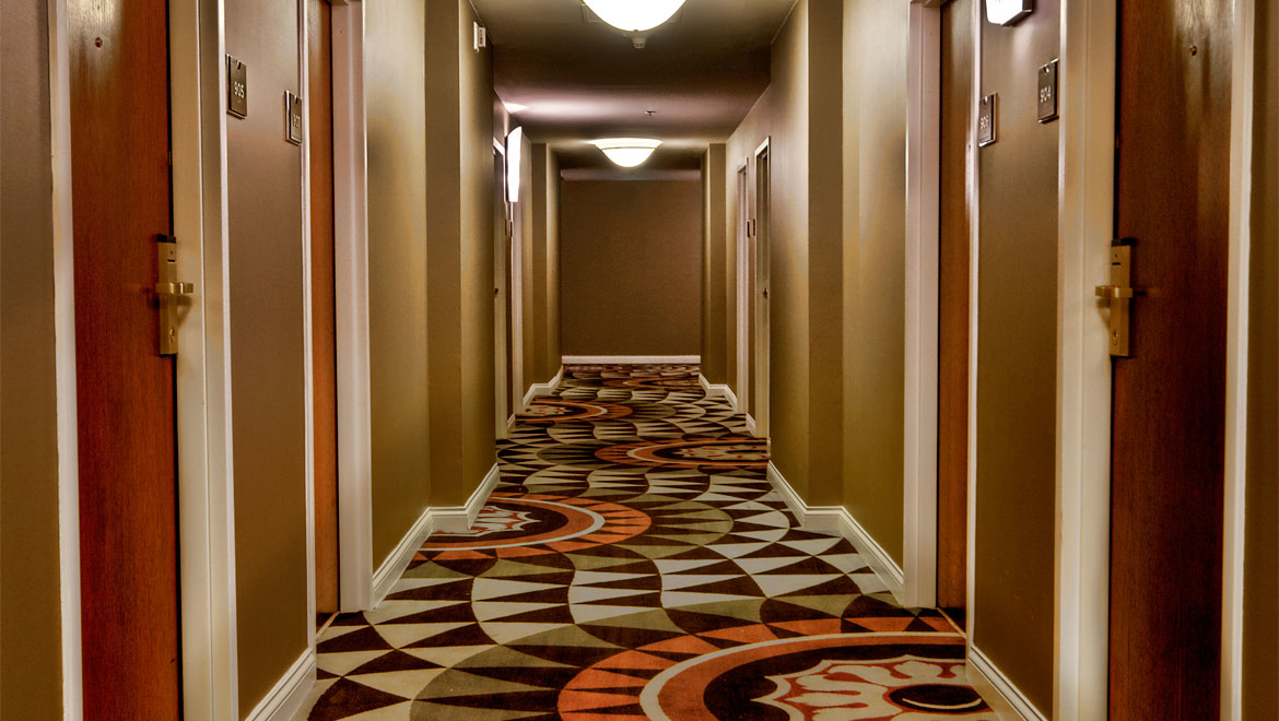 Hallway in Severin Hotel 
