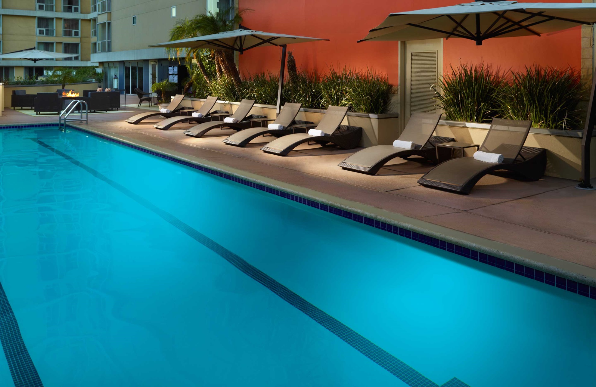Outdoor pool at Omni Los Angeles 