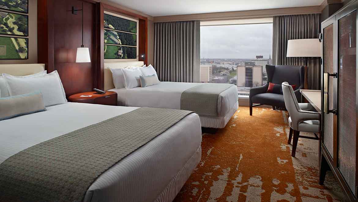 Double deluxe room interior.