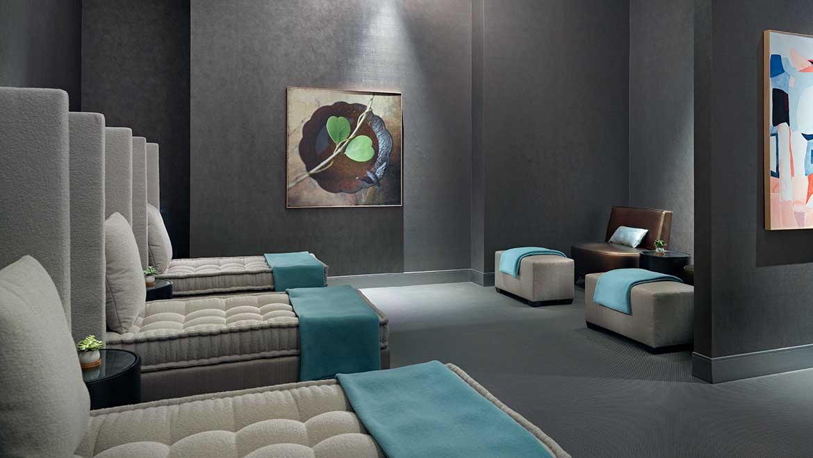 Spa relaxation room.