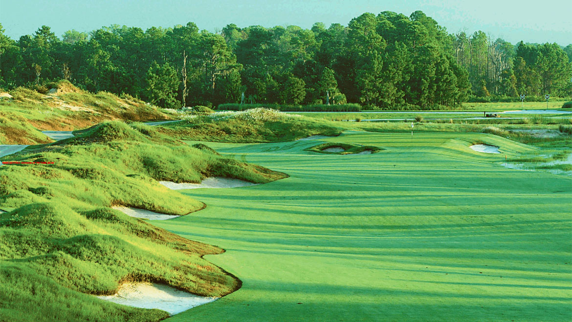 Green golf course in Orlando