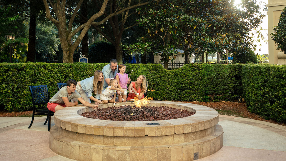 Family at Firepit