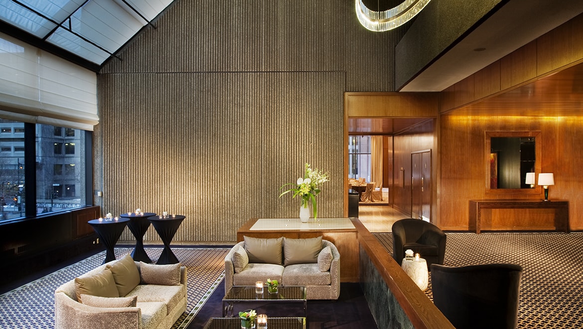 Atrium seating area