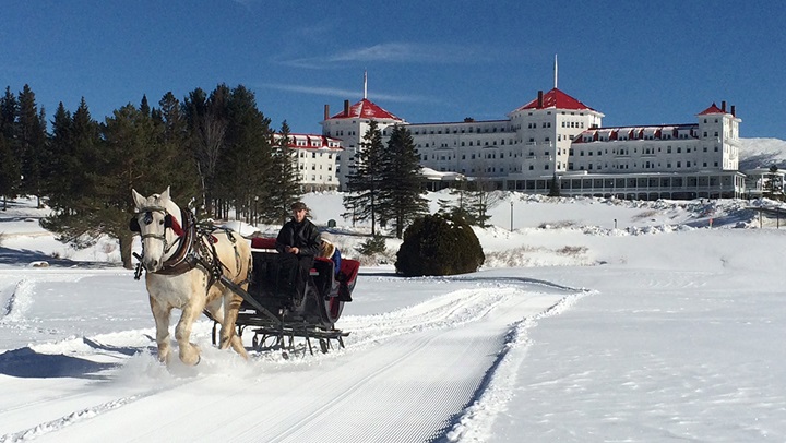 Omni Mount Washington Resort Sleigh Ride Winter Bretton Woods