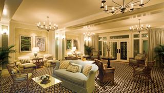 Coed lounge at the Mount Washington Resort spa 