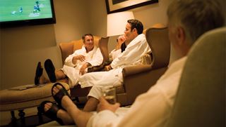 Mens lounge at Mount Washington spa 